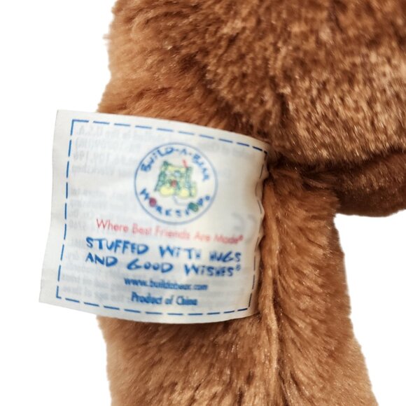 Build-A-Bear Workshop Brown & White Plush Dog Stuffed Animal Toy 14" - Picture 3 of 3